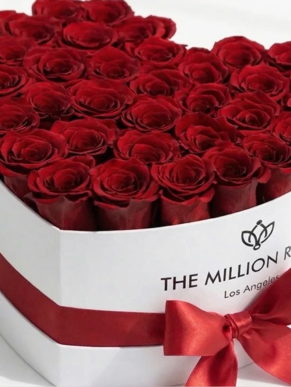 Red Heart Box - Luxurious Preserved Roses